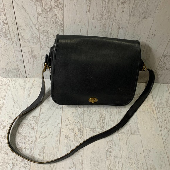 Unbranded Bags Cowhide Crossbody Handbag Large Black Clutch